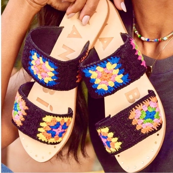 Manibe Crochet Slide Sandals - Picture 6 of 6